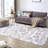 Rectangle Lataisha Geometric Machine Woven Microfiber Area Rug in Gray/White-220250225