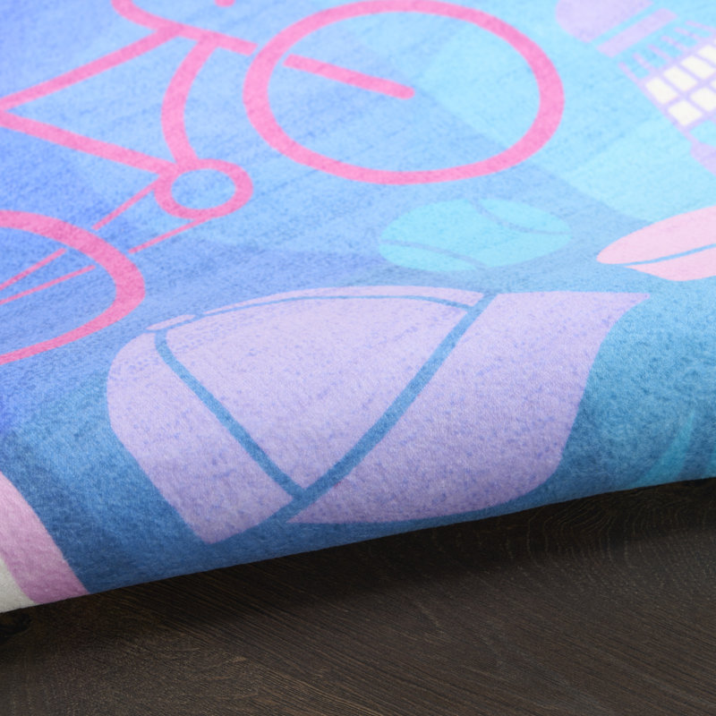 Tapis lavable à la machine pour enfants Imagination, Rectangle 4pi x 6 pi