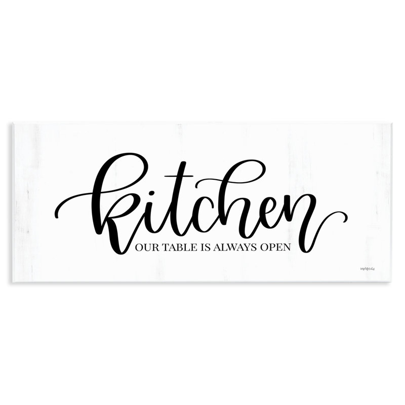 «Kitchen Always Open», art mural sur bois par imperfect Dust