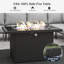 Latitude Run® 7 Pieces Aluminum Patio Furniture Set, Modern Modular Sectional Sofa with Fire Pit Table and Upgrade Thickness Cushion-523425141