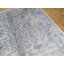 Tapis de zone rectangulaire beige/bleu ciel 8 pi x 10 pi 2 po one-of-kind à la main noué la Dutcher