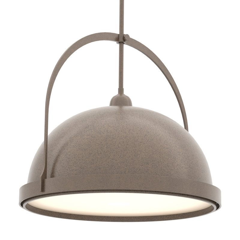Atlas 1 - Light Single Dome Pendant, 22.3" - 67.3", Bronze, Bronze
