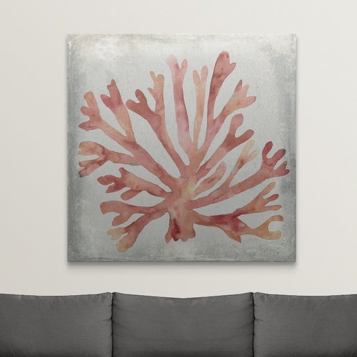 « corail iii » megan meagher, reproduction d’art, H 35 po x l 35 po x P 1,5 po, Toile