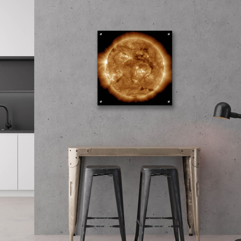  «Pulses From The Sun» par NASA, art mural en verre acrylique, 24 po x 24 po, H 24 po x l 24 po