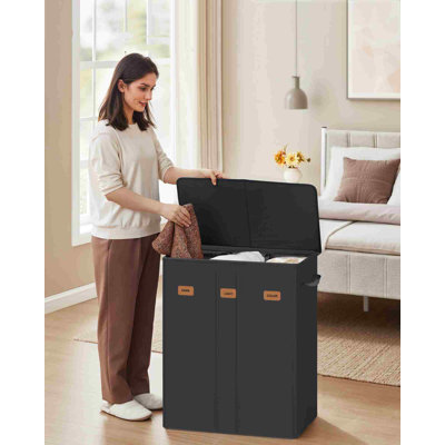 3-Compartment Laundry Basket