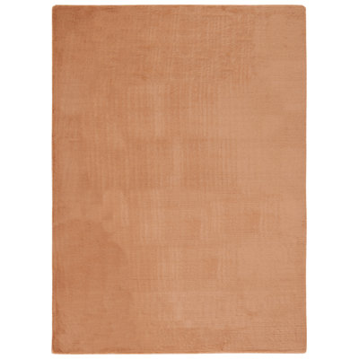 Tapis en fausse fourrure de lapin 500 brun