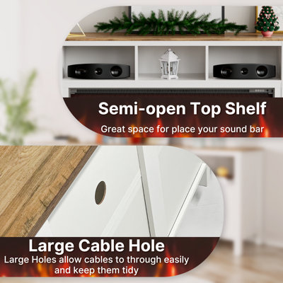 Gaberiel TV Stand Fireplace for TVs up to 88" Fireplace