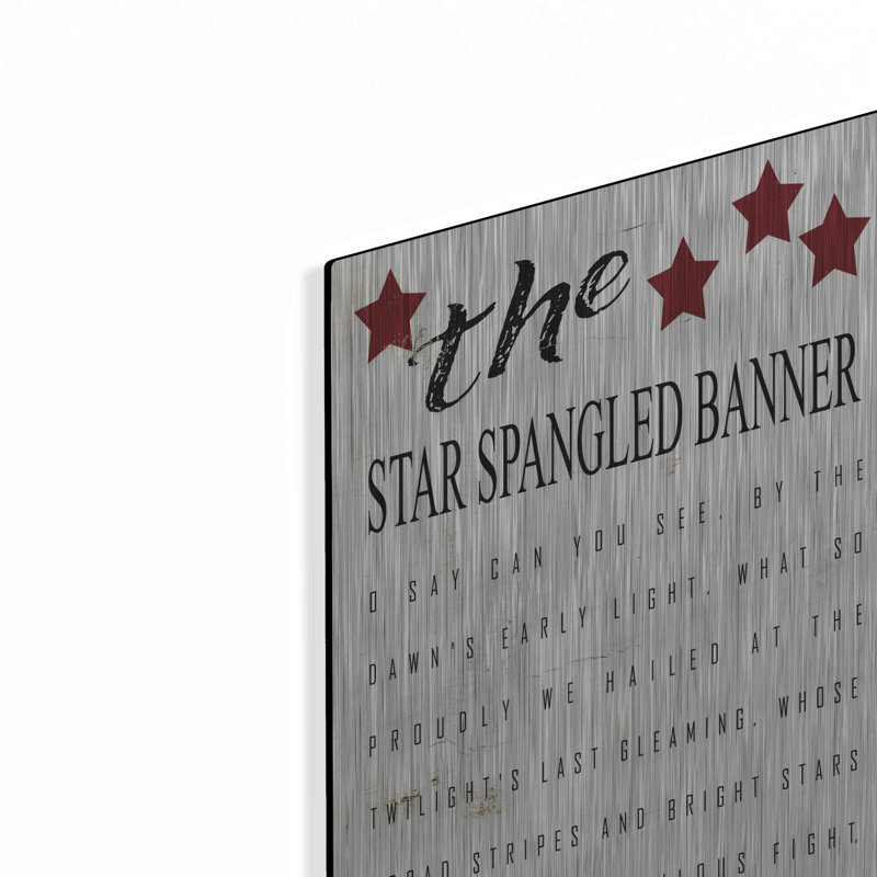 «The Star Spangled Banner» par Cindy Jacobs, H 36 po x l 12 po