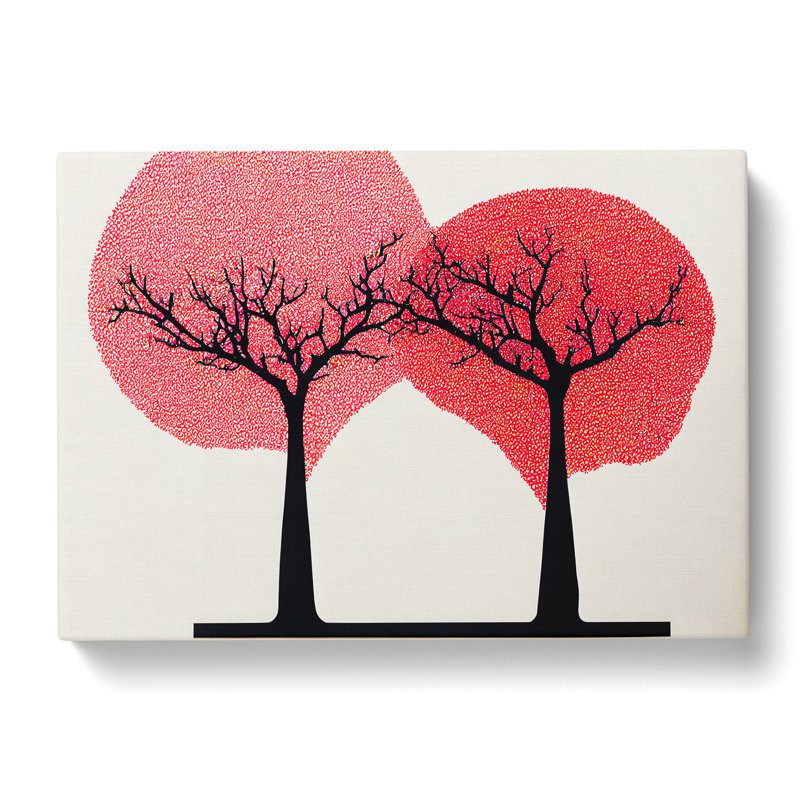 Bright Apple Trees Abstract - Wrapped Canvas, 35cm H x 50cm W x 3cm D