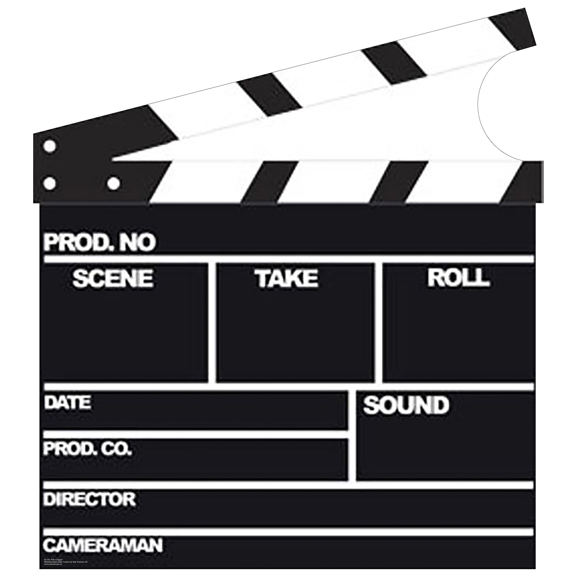 Star Cutouts Film Clapper Cardboard Standup - Wayfair Canada
