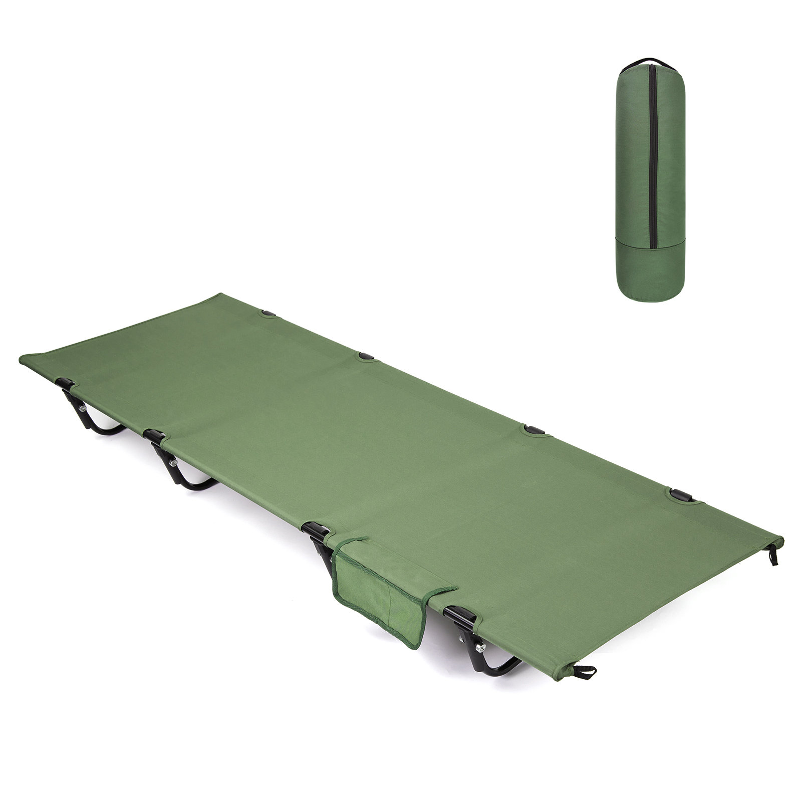 AKSOUL Folding Camping Cots Heavy Duty, Portable Sleeping Cot for Camp Office Use Wayfair