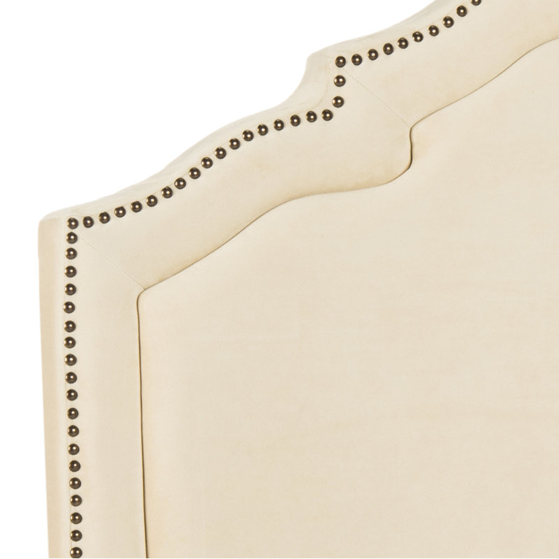 Upholstered Headboard, Queen, Velvet Buckwheat