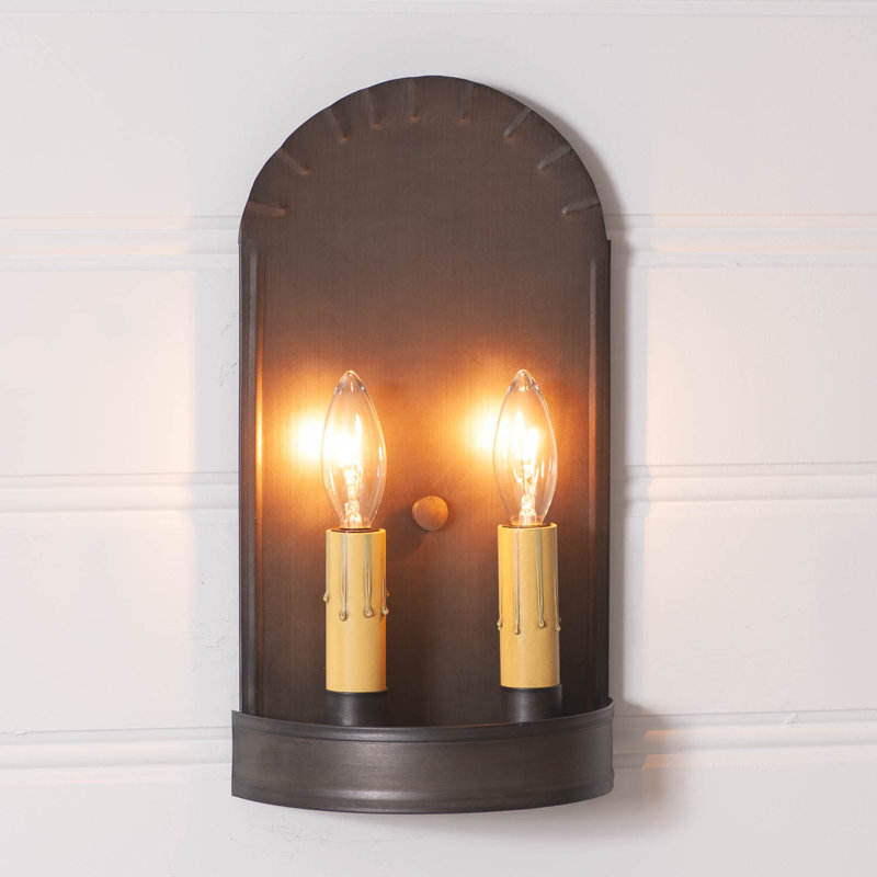 Applique murale en métal, H 11 po x l 6 po x P 3,25 po