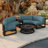 Bergeron 4 - Person Patio Conversation Set with Cushions-60014771-65002097