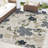 Abani Rugs SAK110A Liburna Blue Ivory Floral Indoor/Outdoor Area Rug-1508010630
