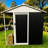 Outdoor Storage Shed With Rack