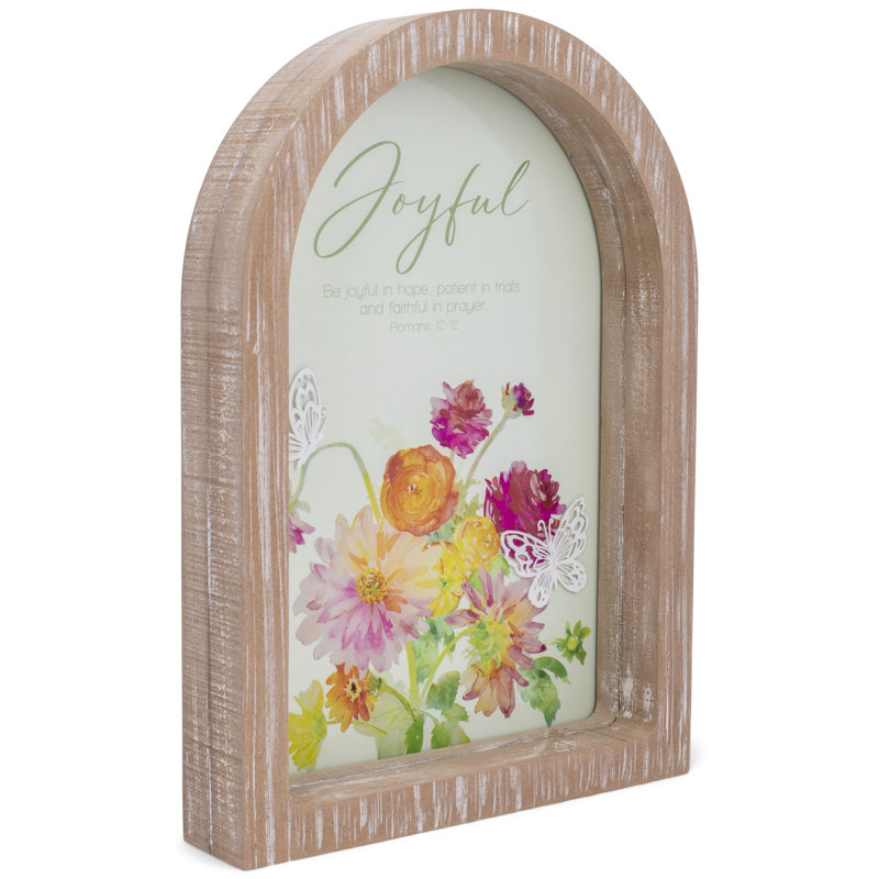 Framed Arch Be Joyful In Hope 9x13