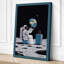 Astronaut on the Moon Modern - Wrapped Canvas-600082848-600082877