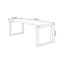 Bureau rectangulaire en bois massif brun clair-109310191