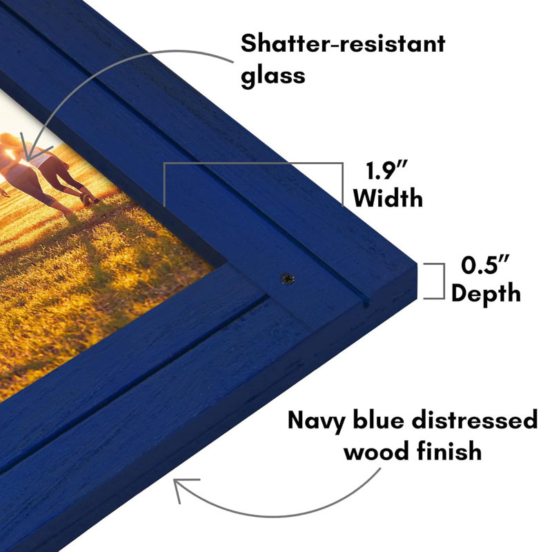 Thambiah Picture Frame, Blue