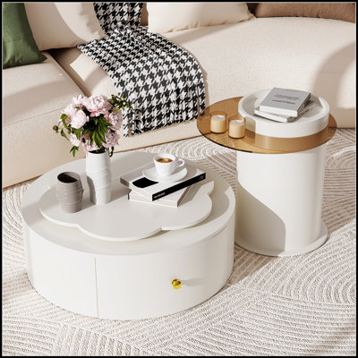 Ensemble de 2 tables basses rondes U-Can Modern
