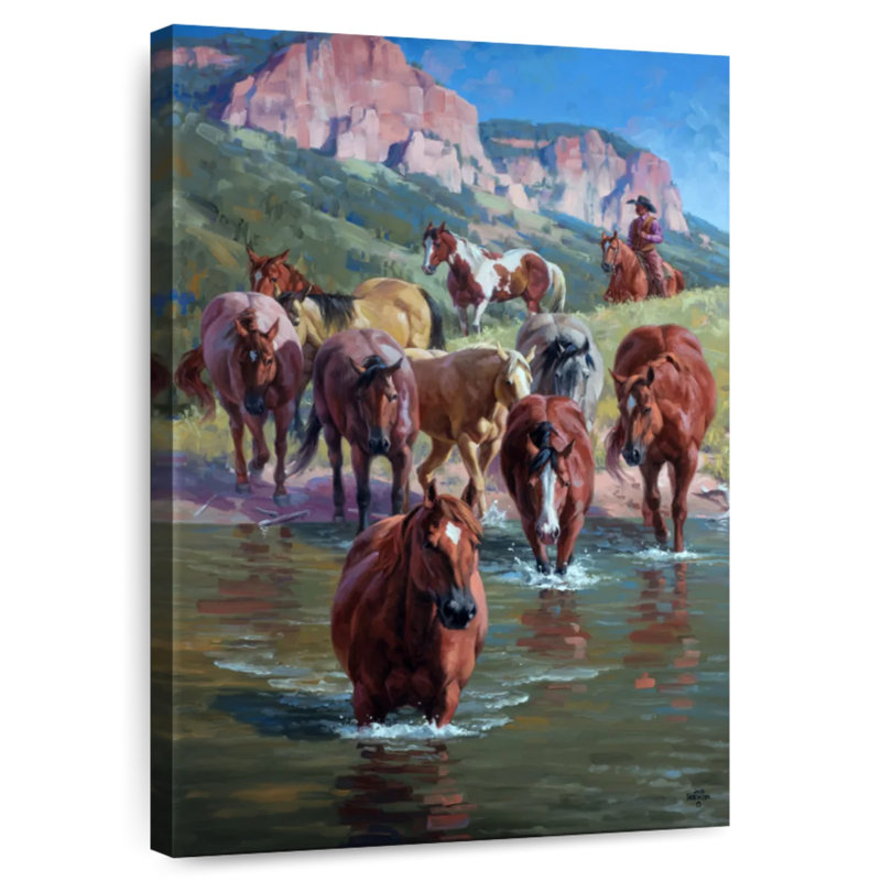 Brampt The Crossing Herd, 12" H x 8" W