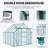 Double Door Polycarbonate Greenhouse Raised Base And Anchor Aluminum Heavy Duty Walk-In Greenhouses For Outdoor Backyard In All Season-123831038-123831042
