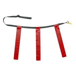 Ensemble de soccer à trois drapeaux Champion Sports, taille adulte, rouge, 32 à 39 po, paquet de 12