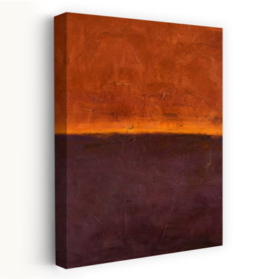 Edge Red Minimalist Abstract Art