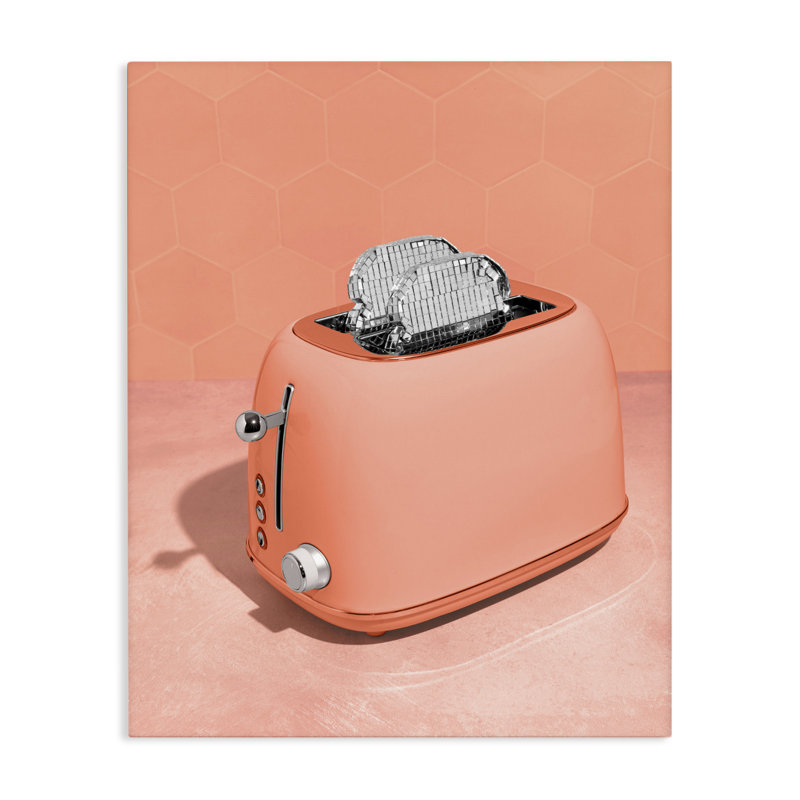 Disco Toast sur toile orange, design par Lish Creative, 30 x 24