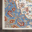 Tapis oriental bleu / ivoire / orange Margorie-221123089