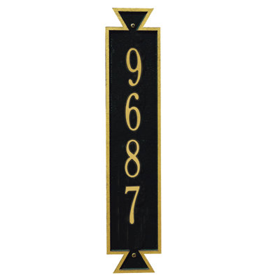 Exeter 4-Line Wall Address Plaque