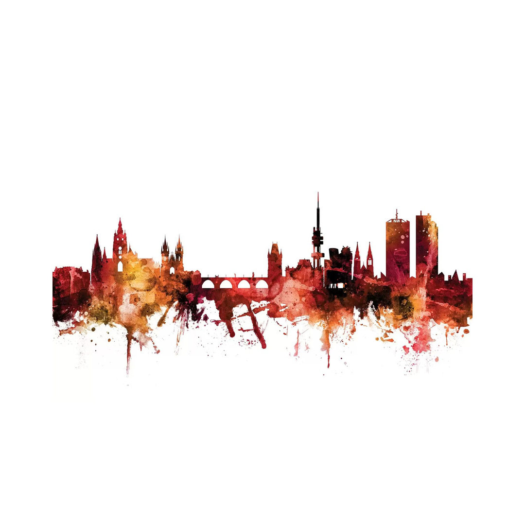 Prague (Praha), Czech Republic Skyline by Michael Tompsett - Wrapped Canvas Gallery-Wrapped Canvas Giclée
