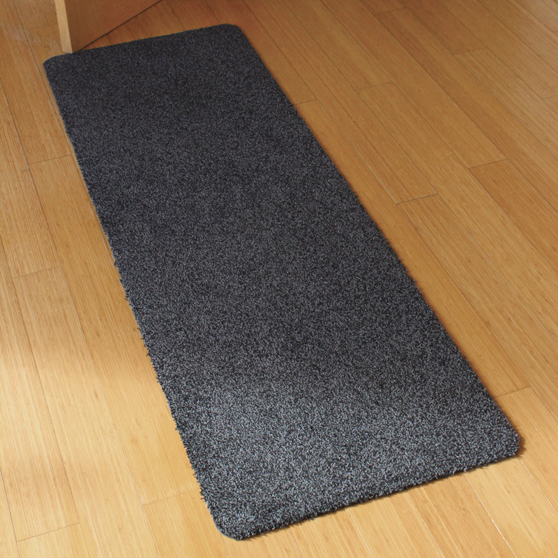 Tanami Non-Slip Indoor Doormat, Charcoal / Grey, 0.5cm H x 150cm L x 50cm W