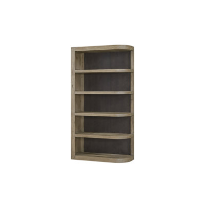 English Knotty Oak Reversible With Smooth Rounded Shelf And Contrasting Back Panel, 80 Inches Tall, 16 Wide, 42 Deep, 170 Lb Weight Veneer Sculptural Distinctive Back, High,