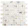 Zalo 1" x 2" Glass Brick Joint Mosaic Wall Tile