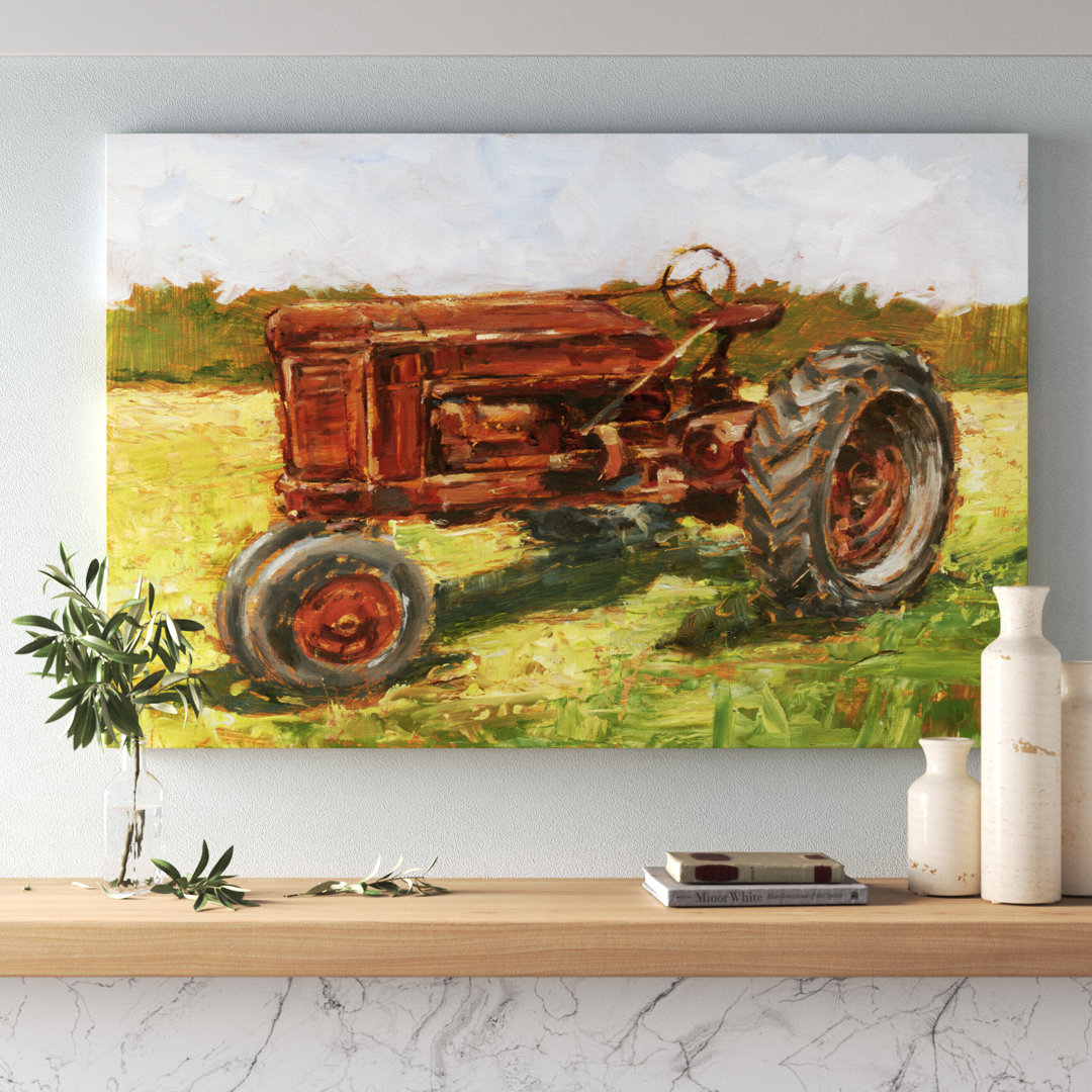 " Rustic Tractors II " by Ethan Harper Painting Print August Grove® 