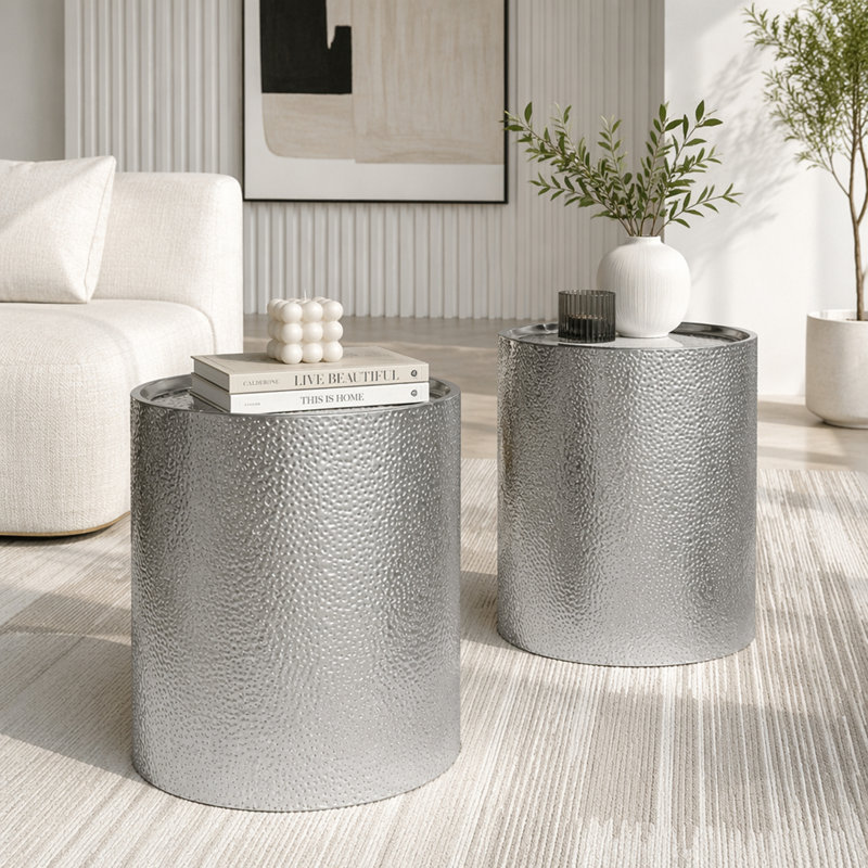 Single Coffee Table, Silver