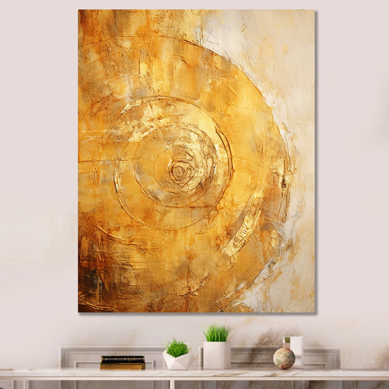 Cuivre, or, vortex luxuriant I - abstrait, spirales murales, salon, 44" H x 34" W, Black Picture Framed