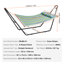 Hamac pour bar avec support Klaudius pour 2 personnes-491716486-491716489