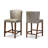 Yaeli Upholstered Counter Stool with Solid Wood Frame