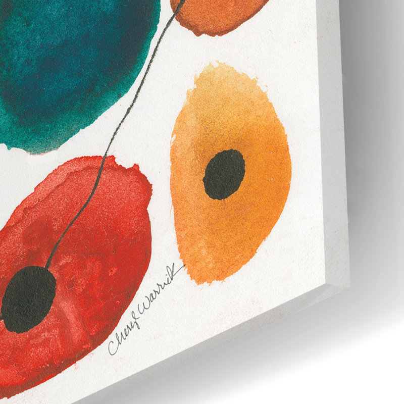«Mid Century 2» par Cheryl Warrick, art mural en verre acrylique, H 16 po x l 24 po x P 0,2 po