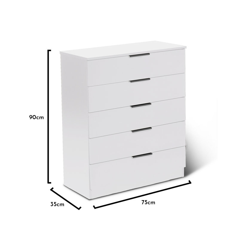 Glenhaven 4 Piece Bedroom Set, Pure White