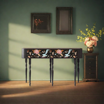 Retro Multifunctional Art Console Table