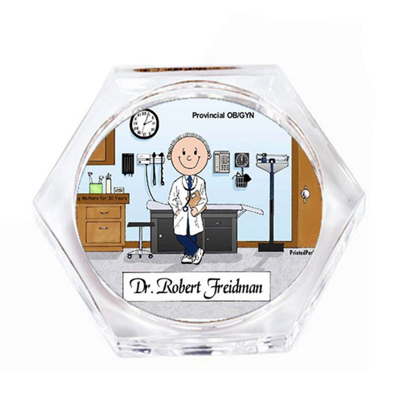 Personalized Doctor - Ensemble de sous-verres mâles (4 sous-verres), Oui