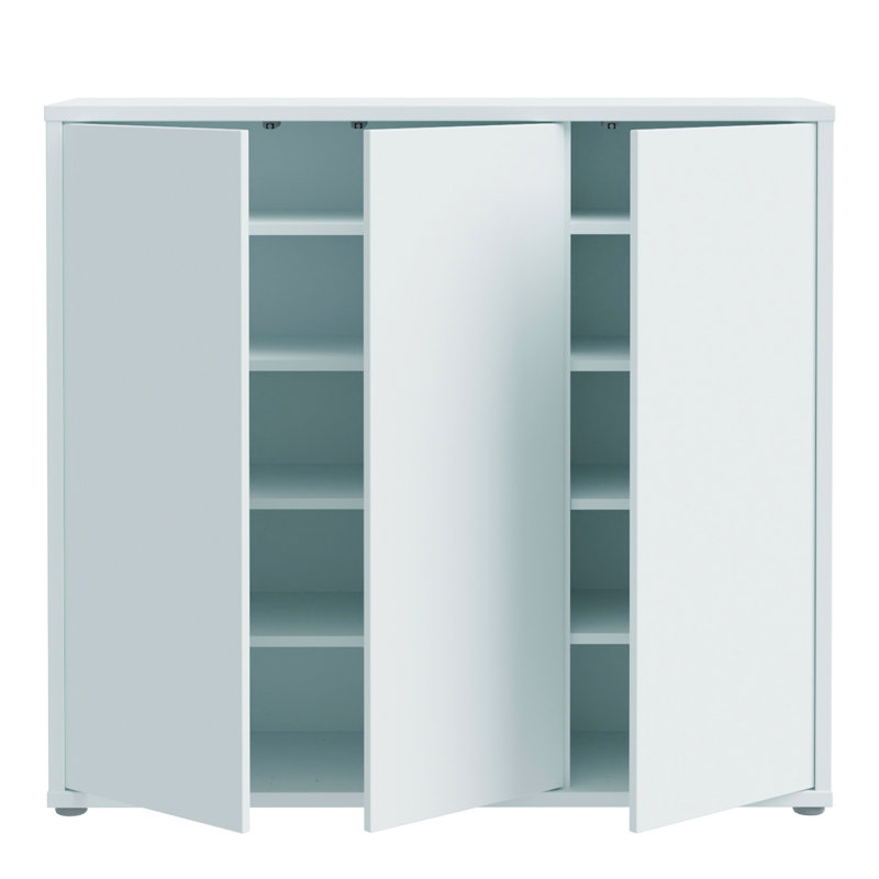 Alice Springs 12 Pair Shoe Storage Cabinet, Grey