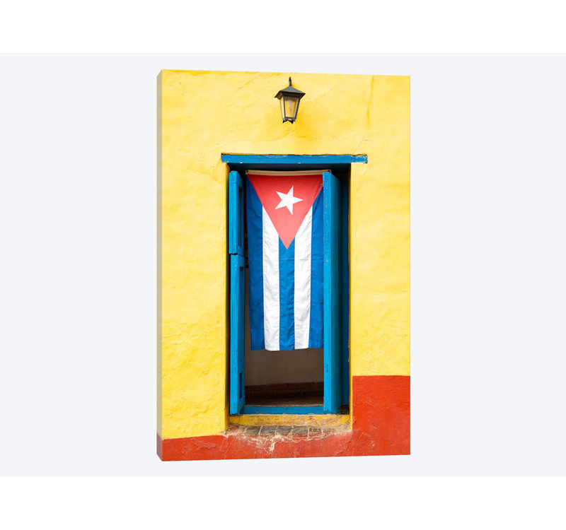 « cuba fuerte collection-cubain flag » par philippe hugonnard,, reproduction d’impression sur toile tendue, Toile tendue