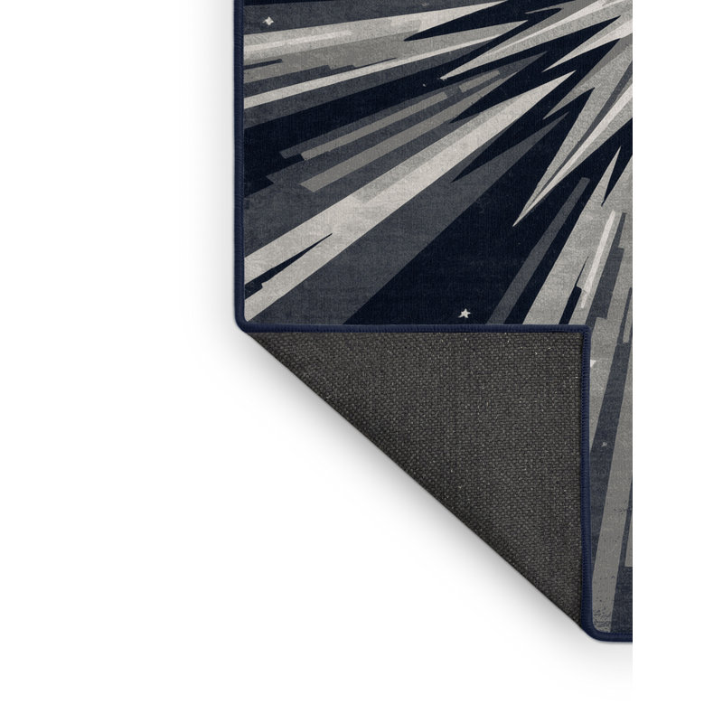 Tapis gris doux et moelleux Evart Bold & Eclectic, 4 x 6