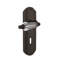 Deco Plate with Decorative Keyhole and Privacy (Bed & Bath) with Parlour Lever-1239911161-1239911163