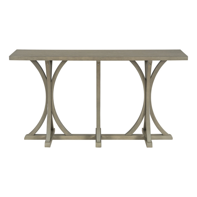 59.8'' Wooden Console Table, Gray